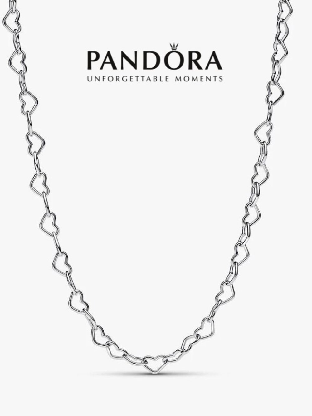 Pandora Linked Hearts Collier Necklace
